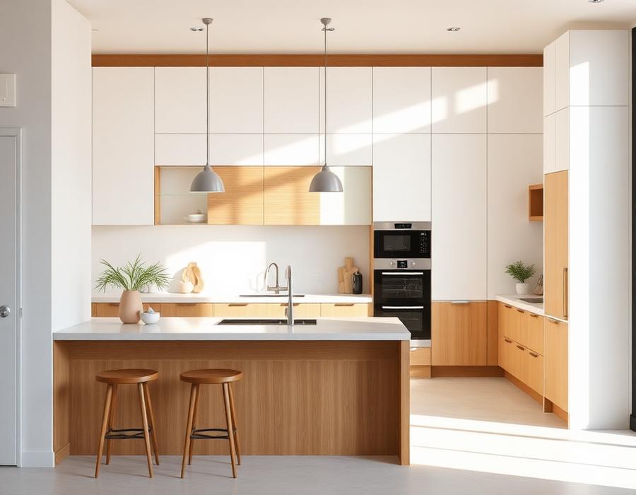 Clean modular kitchen